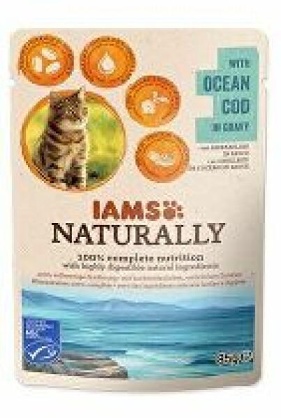 Iams Cat treska v omáčce kapsa 85g