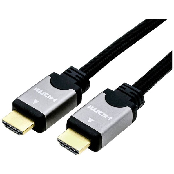 Roline HDMI kabel Zástrčka HDMI-A, Zástrčka HDMI-A 3.00 m vícebarevná 11.04.5852 4K UHD, dvoužilový stíněný HDMI kabel