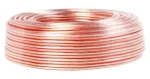 LogiLink reproduktorový kabel průhledný / Audio kabel / 25 m / 2x 0,75 mm2 (CA1076)