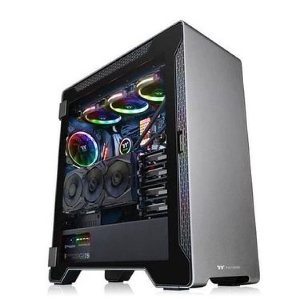 THERMALTAKE case A500 ALUMINIUM TG černá / MidiTower / USB 2.0 | USB 3.0 / bez zdroje / ATX / průhledná bočnice (69679)