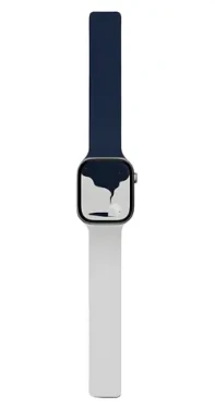 Moft Snap Duo tmavě modrá/Misty Cove / Řemínek / Oboustranný silikonový / Pro Apple Watch 1-11/SE/SE 2/SE 3 (38-42 mm) (MD025-1-42-NYBUMCGY)