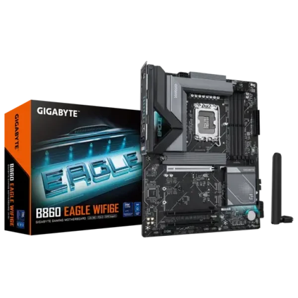 GIGABYTE B860 Eagle WiFi6E/ B860 / LGA 1851 / 4x DDR5 / PCIEx 16 / 2.5GLAN / Wi-Fi / ATX (B860 EAGLE WIFI6E)