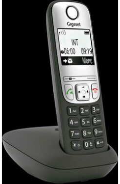 Gigaset A690 černá / telefon / displej mono 96x96 pix. / analog / DECT / telefonní seznam 100 čísel (S30852-H2810-B101)