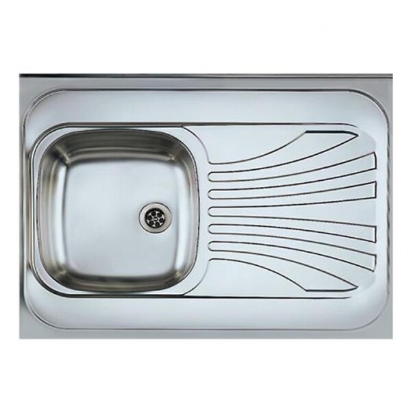 Dřez 1K 800/600 levý satén + sifon