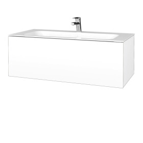 Dřevojas - Koupelnová skříňka VARIANTE SZZ 100 pro umyvadlo Finion - N01 Bílá lesk / M01 Bílá mat 269302