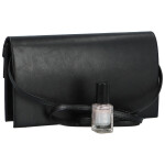 Elegantní psaníčko s vykrojenou klopou Borana, černá