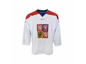 Nový dres české hokejové reprezentace 2025/2026 CCM Fandres replica - bílý Velikost: golmanský L