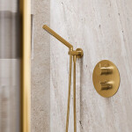 OMNIRES - Koleno ruční sprchy, broušené zlato T87GLB