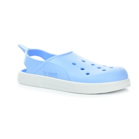 Boatilus Cloggy Celeste/White pantofle