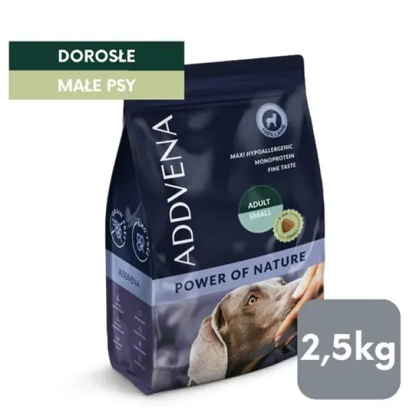 ADDVENA Power of Nature Adult Small Lamb / Granule pro psy / malá plemena / jehněčí / 2,5 kg / monoprotein