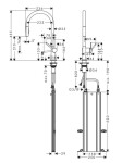 HANSGROHE - M54 Dřezová baterie Talis s výsuvnou sprškou, sBox, kartáčovaný černý chrom 72801340
