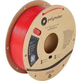 Polymaker PB01017 PolyLite vlákno pro 3D tiskárny PETG plast Žáruvzdorné, Vysoká pevnost v tahu 2.85 mm 1000 g červená 1 ks