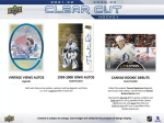 Hokejové Karty NHL 2022-23 Upper Deck Clear Cut Hobby Box