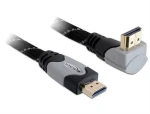 Delock / HDMI kabel s Ethernetem / lomený 90° / 5 m / 4K / pozlacené konektory (83077)