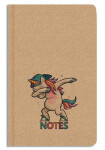 Notes linkovaný A5 Kraft Unicorn
