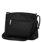 Stylová dámská koženková crossbody kabelka Lumi, černá