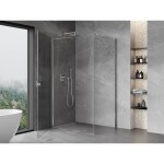 MEXEN/S - Mist-B sprchový kout dveře křídlové 75 x 90, transparent, chrom 8A2T-075-090-01-00