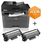 Brother MFC-L2827DWXL / Černobílá laserová multifunkce / A4 / 1200 x 1200 dpi / 32 str./min / duplex / USB / LAN / Wi-Fi (MFCL2827DWXLRE1)
