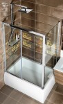 POLYSAN - DEEP hluboká sprchová vanička s konstrukcí, obdélník 100x90x26cm, bílá 72349