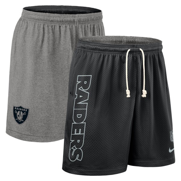 Nike Pánské kraťasy Las Vegas Raiders NFL 2025 Sideline Reversible Mesh Dri-FIT Shorts Velikost: S