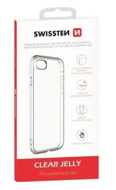 Pouzdro SWISSTEN CLEAR JELLY APPLE IPHONE XR čiré
