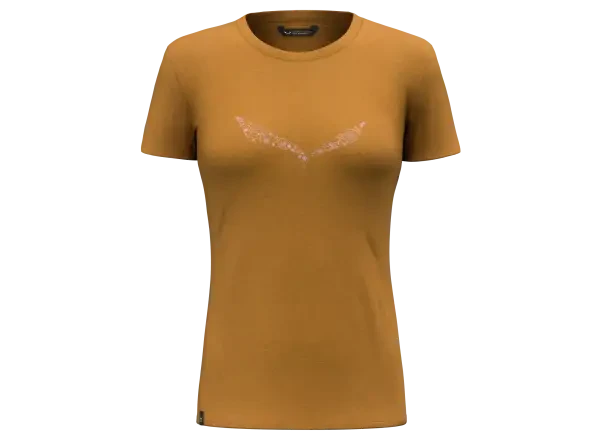 Salewa Solid Dry dámské triko krátký rukáv Golden Brown vel.