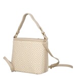 Moderní dámská kabelka do ruky Alicia, krémová
