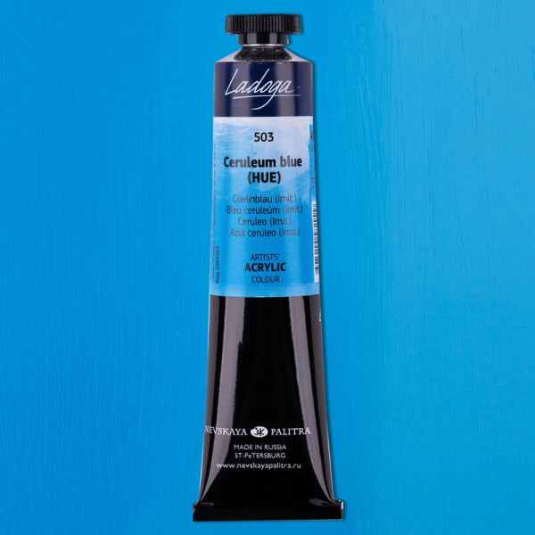 Nevskaya Palitra Ladoga 2204503 Akrylová barva 46 ml, modrá Ceruleum 503
