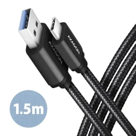AXAGON BUCM3-AM15AB kabel USB-A na USB-C černá / 1.5 m / 3 A (BUCM3-AM15AB)