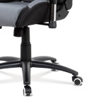 Kancelářské křeslo, houpací mechanismus, šedá látka, KA-F01 GREY