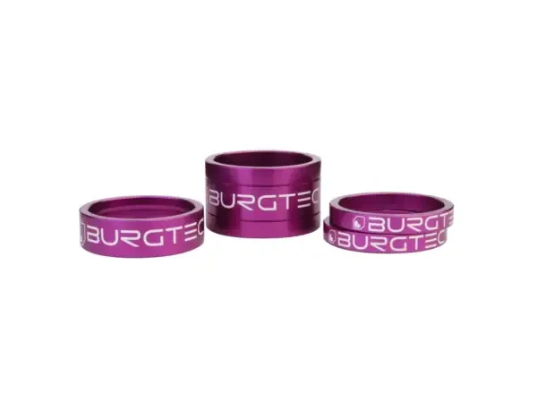 Burgtec Spacer Kit sada podložek pod představec 5/5/10/20 mm fialová