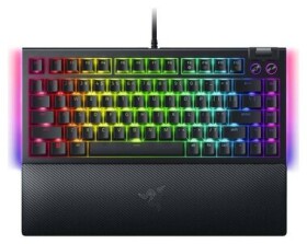 Razer BlackWidow V4 75% Intl. černá / Herní klávesnice / mechanická / Razer orange / RGB / USB-C / US Layout (RZ03-05000400-R3E1)