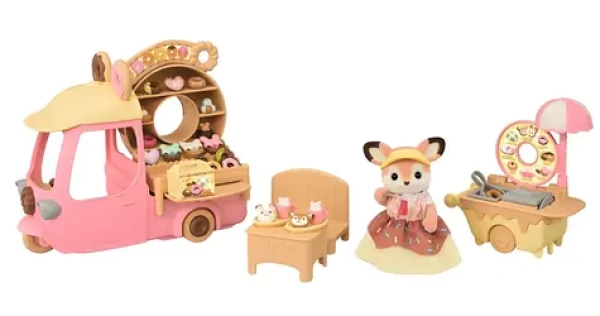 EPOCH Sylvanian Families Vozík s koblihami a figurkou