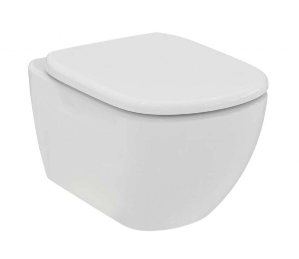 IDEAL STANDARD - Tesi Závěsné WC se sedátkem SoftClose, RimLS+, bílá T536101