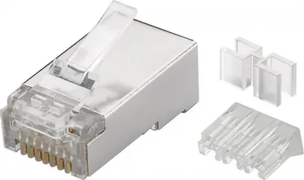 PremiumCord Konektor RJ 45 stíněný, CAT6A, AWG 24-26 8592220018658