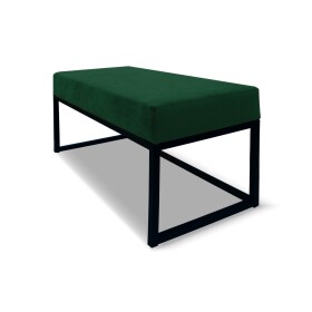 FRONTI Lavička EMLI 80x38 v loftovém stylu - zelená - ITAKA 10