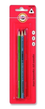 Koh-i-noor tužka grafitová trojhranná č.1, 2, 3 set 3 ks
