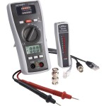 VOLTCRAFT CT-7 tester kabelů, pro 9-pólové, 15-pólové, 25-pólové SUB-D, 15-pólové SUB-HD, Centronics, USB A + B, IEEE 13