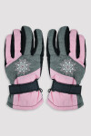 Dívčí lyžařské rukavice Noviti RN054 květiny 18 cm