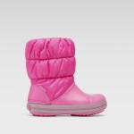 Kotníkové boty Crocs WINTER PUFF BOOT KIDS 14613-6TR Materiál - Croslite,Látka/-Látka