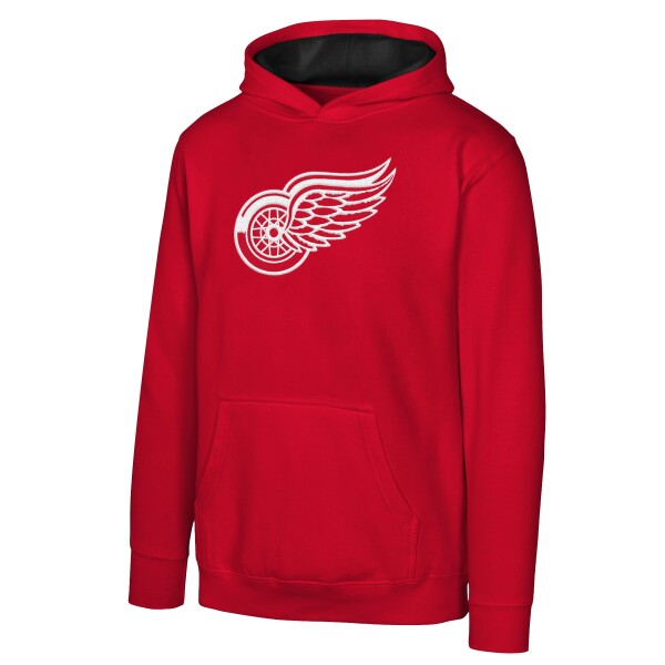 Outerstuff Dětská mikina Detroit Red Wings NHL Prime Po Flc Hood -Home Velikost: Dětské S (122 – 134)