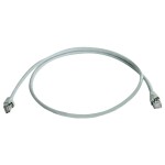 Telegärtner 100009348 RJ45 síťové kabely, propojovací kabely CAT 5e F/UTP 15.0 m šedá samozhášecí, S průchodkou chránící proti zlomení 1 ks