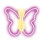 Dekorativní Led neon Motýl