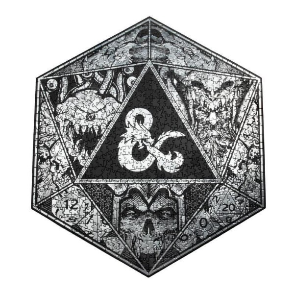 Puzzle Dungeons and Dragons - Kostka v plechové krabičce 750 dílků - Paladone