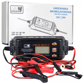 Mamido Automatická nabíječka gelových a olověných baterií 12V / 24V