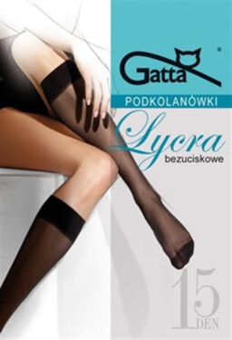 Polomatné podkolenky Lycra 15 DEN modré džíny UNI