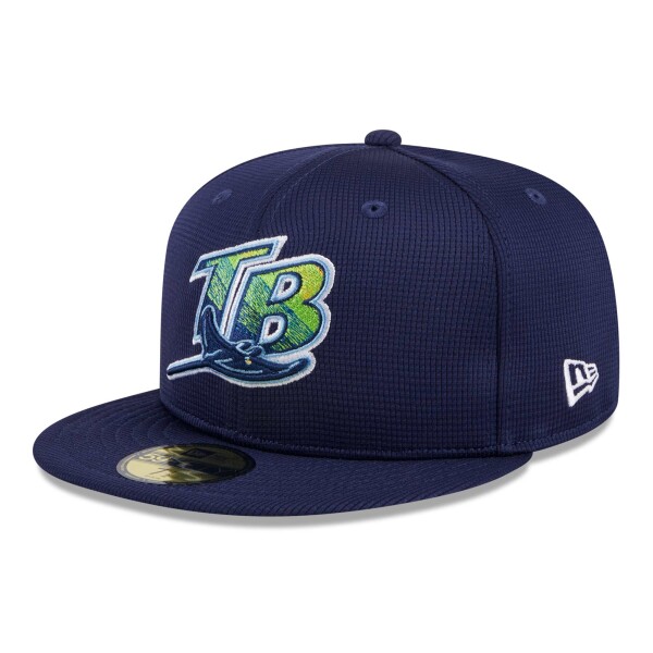 New Era Pánská kšiltovka Tampa Bay Rays MLB 2025 Batting Practice 59FIFTY Fitted Velikost: 7 1/8