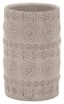 Spirella RELIEF kelímek na kartáčky béžový / porcelán / 7 x 11,5 cm