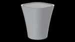 Eisl - Kosmetický koš, šedý, cca 8,5 l, s otočným víkem BA0301 BA0301