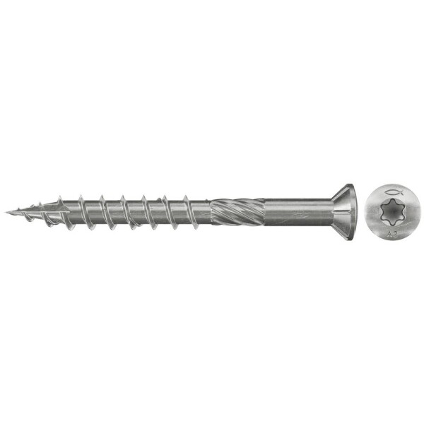 Fischer 576395 Terasový šroub 5 mm 60 mm TX Nerezová ocel 450 ks